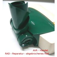 Reparatur Radreparatur für abgebrochenes Rad Vorwerk Kobold EB 350 und EB 351