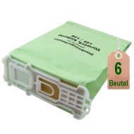 6 Staubsaugerbeutel Filtertüten grün geeignet für Vorwerk Kobold VK 135 und VK 136