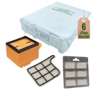 Staubsaugerbeutel + Filterset + Chips geeignet für Vorwerk Kobold VK 135 und VK 136 