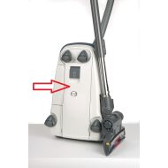 SEBO 6093 GW Filterdeckel kpl Grauweiss RAL 9002 für Airbelt C3.1 weiss white