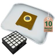 10 Staubsaugerbeutel Filtertüten + Hepa Filter geeignet für Bosch Siemens uva.