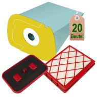 20 Staubsaugerbeutel + Hepa + Motorschutzfilter geeignet für Lux D820 Lux 1