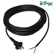 SEBO 370 470 Electronic BS 36 BS 46 Anschlussleitung Ersatzkabel Kabel 230V mit EU Konturen Stecker 1870DG dunkelgrau